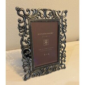 Jennifer Moore Picture Frame The Victorian Metal Collection Holds 4X6 Used
